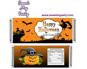 Halloween Candy Bar Wrappers, design 02